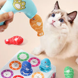 Interaktives Katzenspielzeug-Set – Bunte Fischspielzeuge zum Kauen und Spielen