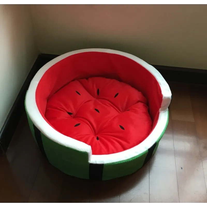 Wassermelonen-Design Hundebett für ultimativen Komfort und Entspannung