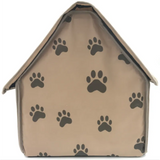Zusammenklappbares Haustierhaus für Hunde und Katzen im Pfoten-Design