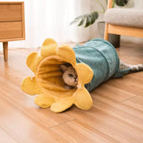 Blumenförmiger Katzentunnel – Weicher Spieltunnel für Ihre Katze