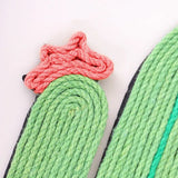 Katzenskratzmatte Cactus & Fisch – Sisal Kratzspielzeug für Katzen, ideal für Wand- und Bodenmontage