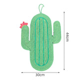 Katzenskratzmatte Cactus & Fisch – Sisal Kratzspielzeug für Katzen, ideal für Wand- und Bodenmontage
