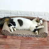 Leoparden-Design Kratzmatte und Liegefläche für Katzen – Robust und Bequem