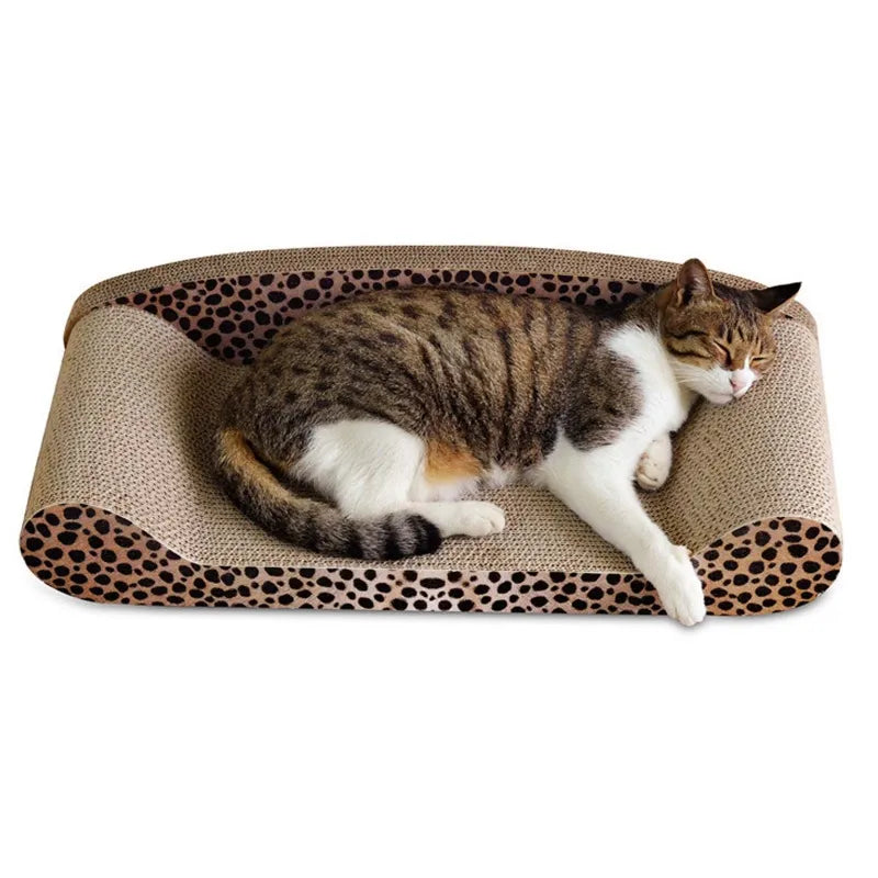 Leoparden-Design Kratzmatte und Liegefläche für Katzen – Robust und Bequem
