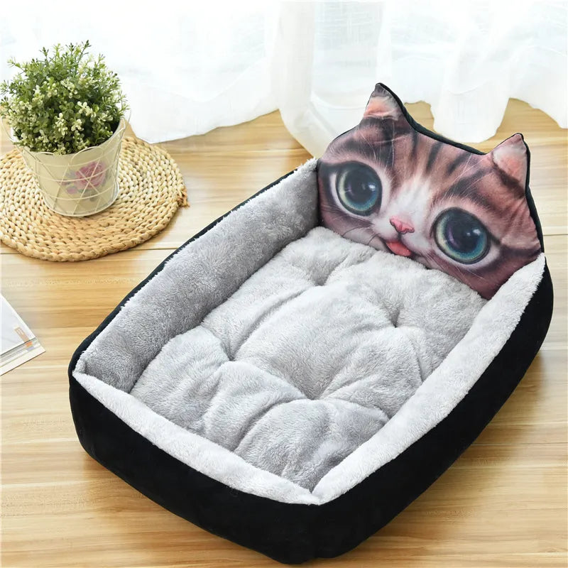 Katzenbett im Tierkopf-Design für gemütliche Schlafplätze