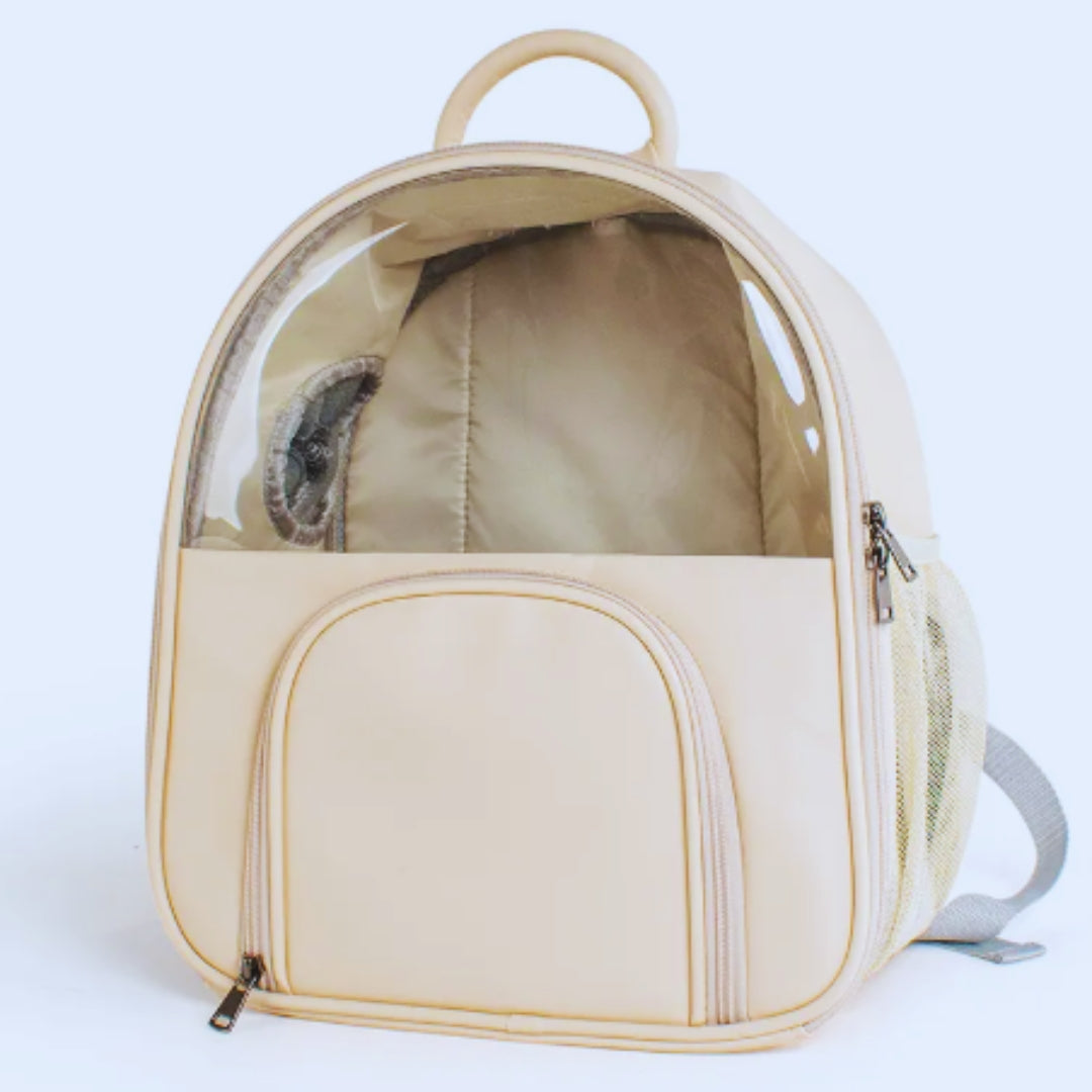 Transparente Haustier-Tragetasche – Bequemer Rucksack für Katzen und Hunde
