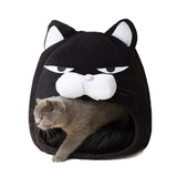 Katzenkopf-Design Katzenbett – Gemütliche Höhle für Katzen und kleine Hunde