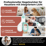 Professioneller Haustier-Nagelzwicker mit integriertem Licht