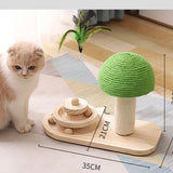 Interaktive Katzen-Spielstation mit Kratzbaum und Federn