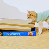 Nachhaltiges Wellpappe-Kratzbrett für Katzen mit Ersatzpads