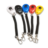Hundetrainer Clicker – Ergonomischer Klicker mit Spiraldesign und Karabinerhaken