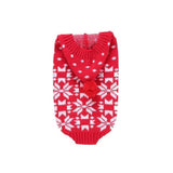 Festlicher Hundepullover mit Schneeflocken-Design