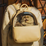 Transparente Haustier-Tragetasche – Bequemer Rucksack für Katzen und Hunde