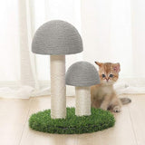 Sisal-Kratzbaum für Katzen mit Pilzdesign