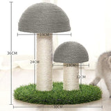 Sisal-Kratzbaum für Katzen mit Pilzdesign