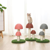 Sisal-Kratzbaum für Katzen mit Pilzdesign