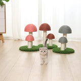 Sisal-Kratzbaum für Katzen mit Pilzdesign