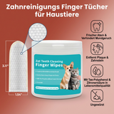 Finger Tücher zur Zahnreinigung für Haustiere