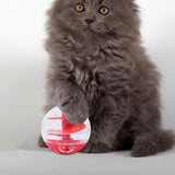 Interaktiver Futterball für Katzen – Leckerli-Spender für spielerisches Lernen