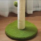 Palmen-Design Katzenkratzbaum – Sisal-Kratzbaum mit Spielbällen