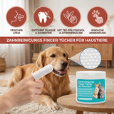 Finger Tücher zur Zahnreinigung für Haustiere