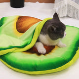 Pizza-Kuschelkissen für Katzen und kleine Hunde – Gemütliche Schlafunterlage mit authentischem Pizzadesign