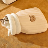 Gemütlicher Katzen-Schlafsack
