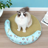 Elegantes Katzenbett mit Rand – Komfortables Rundbett für Katzen und kleine Hunde