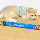 Nachhaltiges Wellpappe-Kratzbrett für Katzen mit Ersatzpads