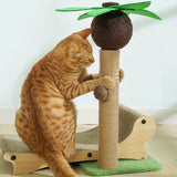 Kratzbaum für Katzen mit integrierter Sonnenliege