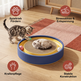 Interaktives Kratzbrett für Katzen mit Rollbällen und Relaxzone