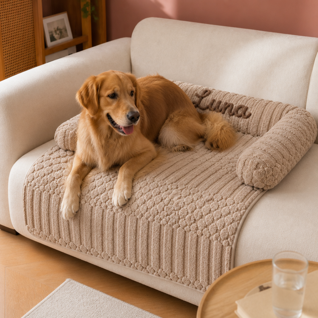 Individuelles Flauschiges Hundesofa mit Schützendem Sofabezug