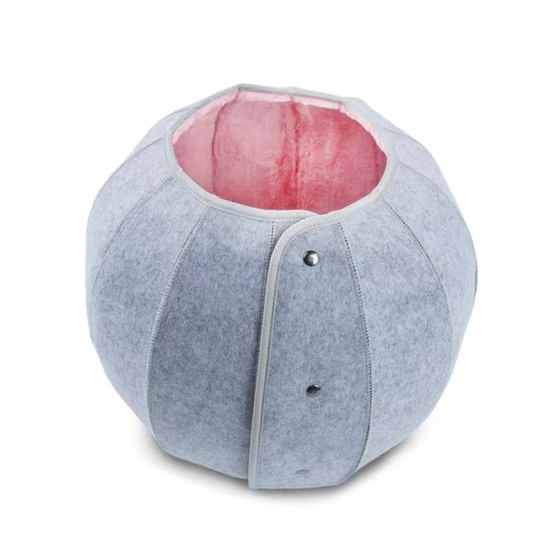 5-in-1 Katzenbett mit Spielzeugtunnel