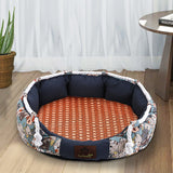 Robustes Hundebett mit praktischer Taschenfunktion und Kauseil