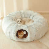 Plüsch-Spielbett-Tunnel für Katzen