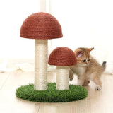Sisal-Kratzbaum für Katzen mit Pilzdesign
