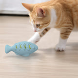 Interaktiver Silikon Snackspender für Katzen – Zahnreinigender Kau- und Knabberfisch