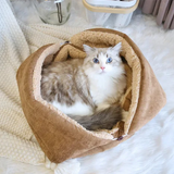 2-in-1 Kuschelbett und Decke für Katzenliebhaber