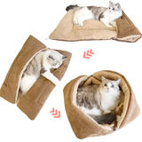 2-in-1 Kuschelbett und Decke für Katzenliebhaber