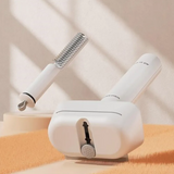 2-in-1 Haustierbürste mit integriertem Felltrimmer für optimale Fellpflege