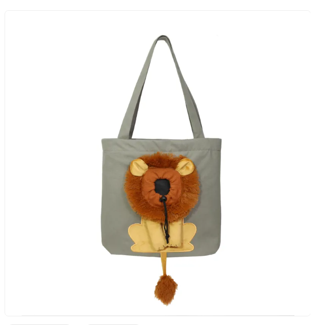 Löwen-Design Katzen-Tragetasche – Niedliche Tasche für Katzen und Haustiere