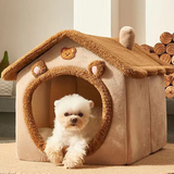 Bequemes Haustierhaus – Weiches, wärmendes Bett für Katzen und Hunde im kuscheligen Design