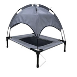 Erhöhtes Hundebett mit Sonnenschutz – Atmungsaktive Outdoor-Liege für Hunde