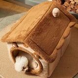 Bequemes Haustierhaus – Weiches, wärmendes Bett für Katzen und Hunde im kuscheligen Design