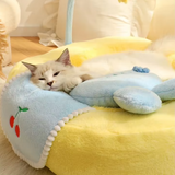 Kuscheliges Entenbett für Katzen – Gemütliches Haustierbett für ultimativen Komfort und Entspannung