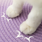 Charmantes handgewebtes Baumwollseil-Katzenbett im Tiermotiv