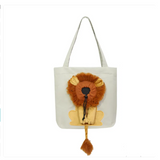 Löwen-Design Katzen-Tragetasche – Niedliche Tasche für Katzen und Haustiere