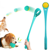 Hundespielzeug: Wurfspiel mit Ballwurf-Stab für Hunde
