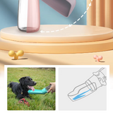 Tragbare Hundewasserflasche – Auslaufsicherer Reise-Spender mit Eingebautem Trinknapf