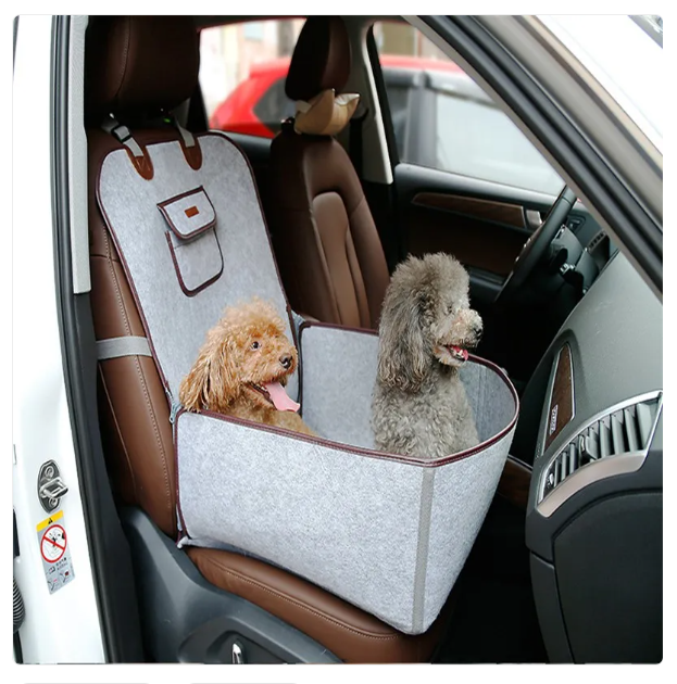 Auto-Hundesitz – Bequemer und Sicherer Sitz mit Befestigungsgurt für Ihren Hund